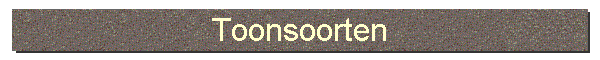 Toonsoorten